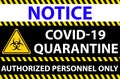 Poster with toxic biohazard sign with warning words of \