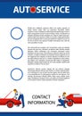 Poster vector template for autoservice