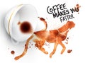 Poster wild coffee guepard