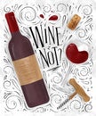 Poster wine not white