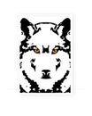 Wolf portrait illustration, vector Royalty Free Stock Photo