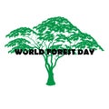 Poster World Forest Day print nature 21 march