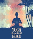 Poster for yoga practice Royalty Free Stock Photo