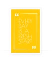 Every day is a fresh start, vector. Positive quotes, affirmation. Wording, lettering. Scandinavian art design