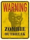 Poster Zombie Outbreak. Royalty Free Stock Photo