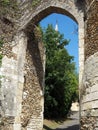 The postern of the church of Saint-Etienne