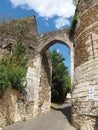 The postern of the church of Saint-Etienne Royalty Free Stock Photo