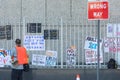 Posters around the Metropolitan Detention Center.