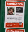 Posters in Brooklyn, New York showing kidnapped Israelis after the attack of Hamas on October 7, 2023