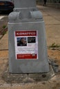 Posters in Brooklyn, New York showing kidnapped Israelis after the attack of Hamas on October 7, 2023