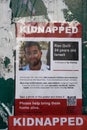 Posters in Brooklyn, New York showing kidnapped Israelis after the attack of Hamas on October 7, 2023