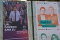 Posters for the 10N elections call for the Podemos and MÃÂ¡sPaÃÂ­s parties Royalty Free Stock Photo