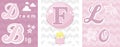 Dream big baby decor initial f