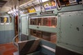 Posters at the subway station in the New York Transit Museum. Downtown Brooklyn, USA