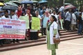 Postgraduate Private Trainee Doctors protest in Dhaka. Royalty Free Stock Photo