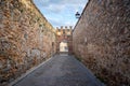 Postigo Del Consuelo Gate near Aqueduct of Segovia - Segovia, Spain Royalty Free Stock Photo