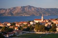 Picturesque scene of village Postira on Brac islan Royalty Free Stock Photo