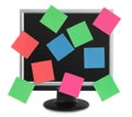 Postit in the monitor