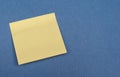 Postit over blue with copy space Royalty Free Stock Photo