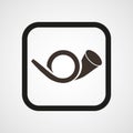 Postman horn icon Simple Vector illustration Royalty Free Stock Photo