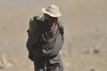 Postman from Korzok village 4,595 m who crosses the Tso Moriri plateau