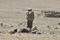 Postman from Korzok village 4,595 m who crosses the Tso Moriri plateau