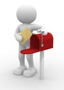 Postman and mailbox