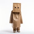 Postminimalism-inspired Man In Brown Paper Bag Costume