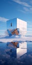 Surreal Robotics: Reflective Building In Snow With Eco-friendly Craftsmanship