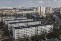 Postmodern housing estate from a large slab