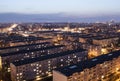 Postmodern housing estate from a large slab