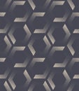 Postmodernism Seamless Pattern Stippled Hexagons Vector Abstract Background