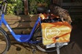 Postnl bike with cat