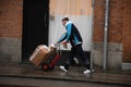 POSTNORD DELIVERY MAN WITH PACKETS