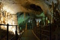 Postojna cave pathway Royalty Free Stock Photo