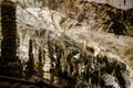 Postojna, Slovenia - June 15, 2023: The Postojna Cave, Postojnska jama, underground rock formations in karst cave system