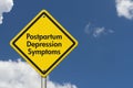 Postpartum Depression Symptoms Warning Sign Royalty Free Stock Photo