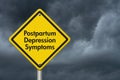 Postpartum Depression Symptoms Warning Sign Royalty Free Stock Photo