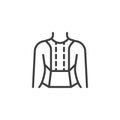 Posture Corrector line icon