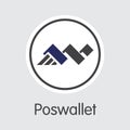 Poswallet - Crypto Currency Coin Symbol.