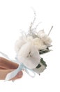 Posy bouquet in hand