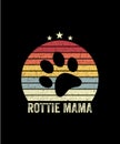 Mama Retro vintage Style Mothers day T-shirt Design Royalty Free Stock Photo