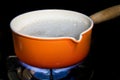 Pot of boiling water