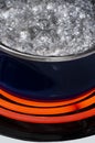 Pot of Boiling Water Over Hot Burner Vertical Royalty Free Stock Photo