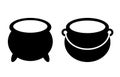 Pot or cauldron vector icon Royalty Free Stock Photo