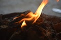 It is a pot for fire. Royalty Free Stock Photo