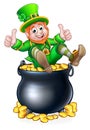 Pot of Gold St Patricks Day Leprechaun