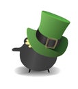 Pot of gold wearing a top hat