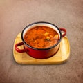 Pot of Hungarian goulash Royalty Free Stock Photo