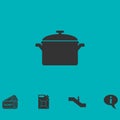 Pot icon flat